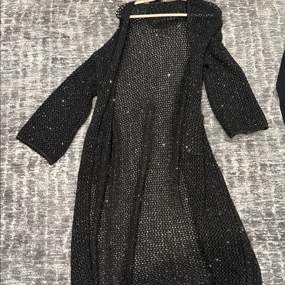 Black Knit Cardigan